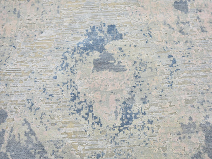 Ivory 10'0" x 14'1" Wool / Silk Hand knotted Wool/Silk Rug - Sku: O066443
