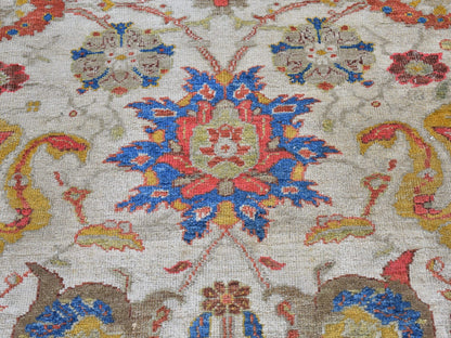 Beige 12'0" x 21'0" Antique Hand knotted Wool Rug - Sku: O066457