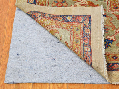 Beige 12'0" x 21'0" Antique Hand knotted Wool Rug - Sku: O066457