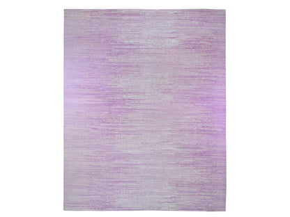 Pink 12'1" x 15'2" Modern / Contemporary Hand knotted Wool Rug - Sku: O066466