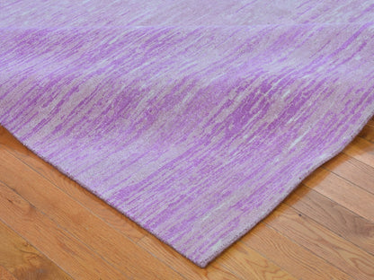 Pink 12'1" x 15'2" Modern / Contemporary Hand knotted Wool Rug - Sku: O066466