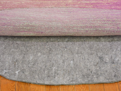 Pink 6'0" x 6'0" Modern / Contemporary Hand knotted Wool Rug - Sku: O066499