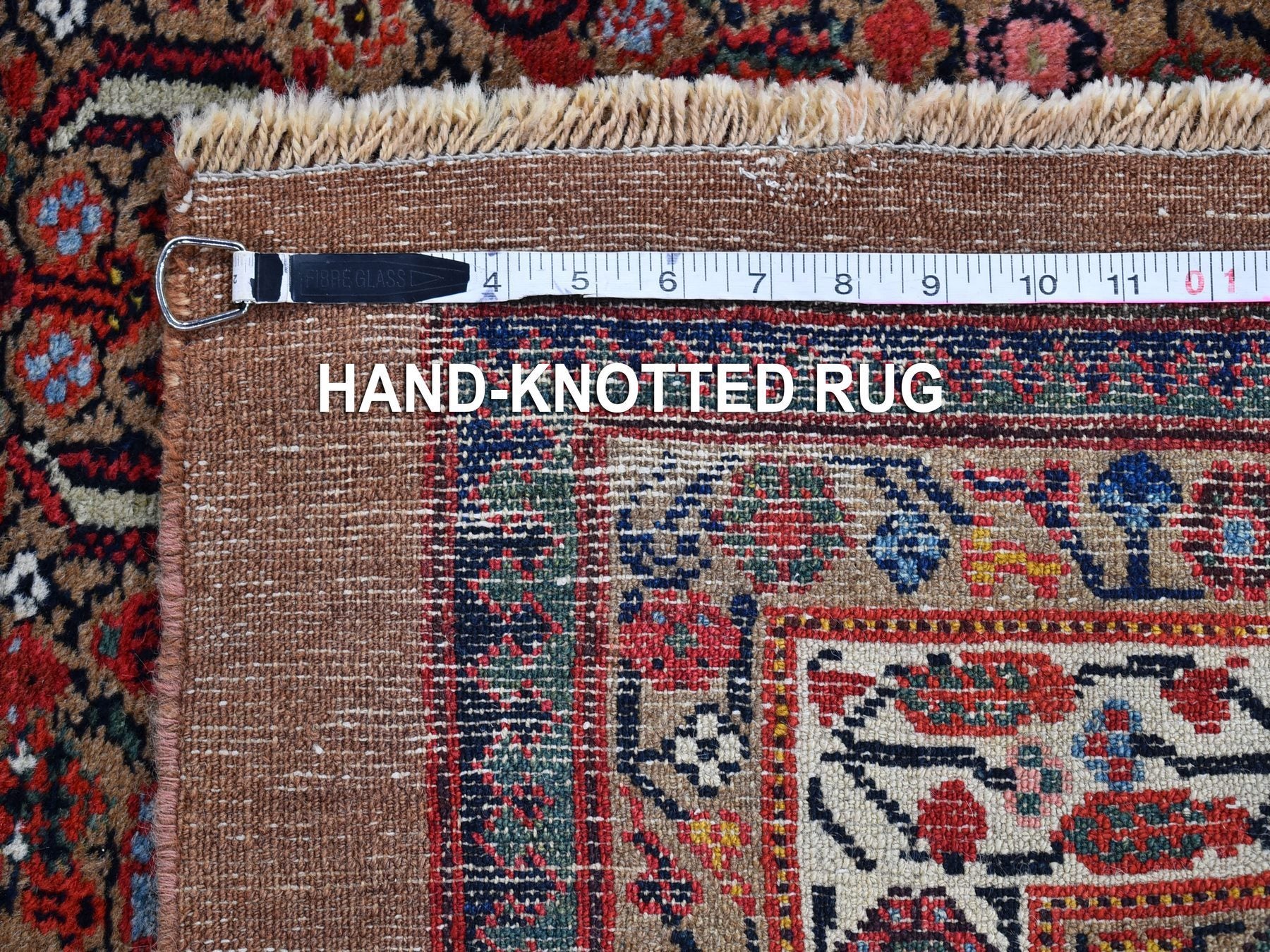 Serab Antique hand-knotted wool runner in Brown, 3'6" x 17'4" — SKU O066593 (view 7)