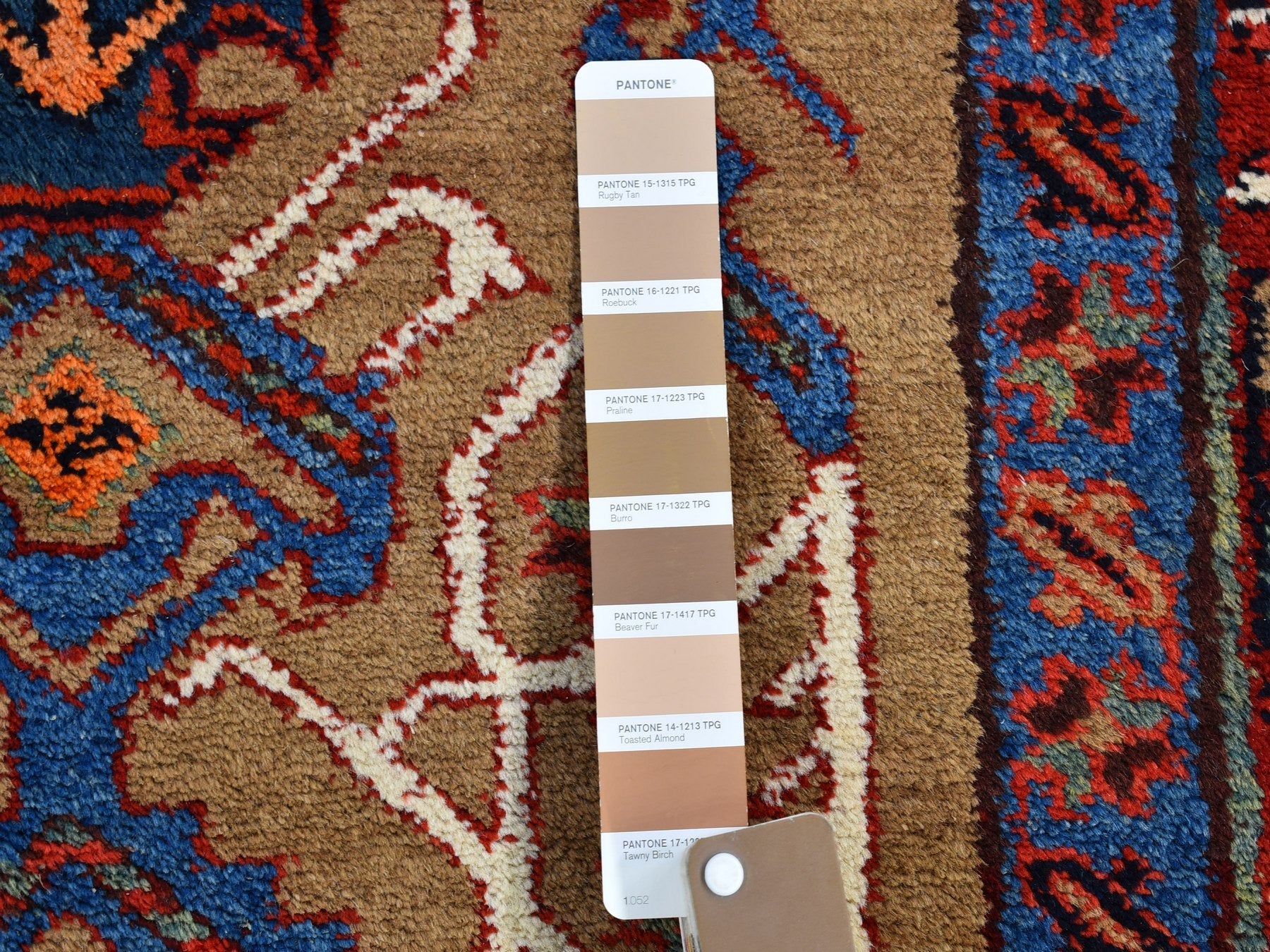 Serab Antique hand-knotted wool runner in Brown & Red, 4'1" x 12'8" — SKU O066597 (view 3)