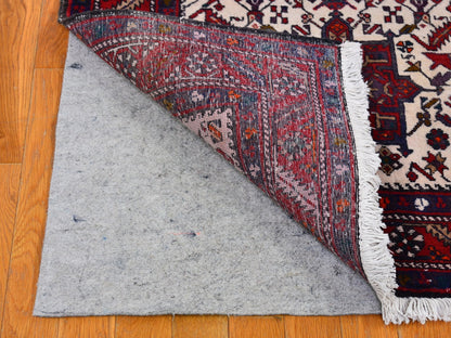 Ivory 3'4" x 13'8" Persian Hand knotted Wool Rug - Sku: O066602