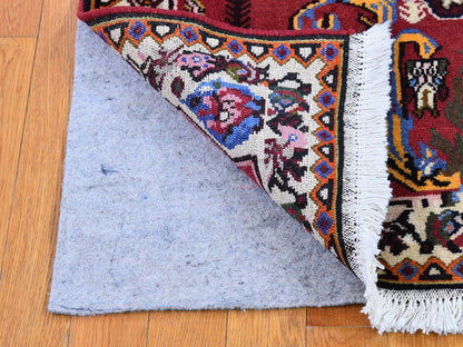Red 3'7" x 5'0" Persian Hand knotted Wool Rug - Sku: O066628