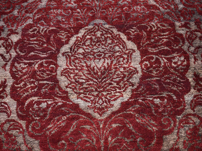 Red 3'2" x 5'7" Wool / Silk Hand knotted Wool Rug - Sku: O066663