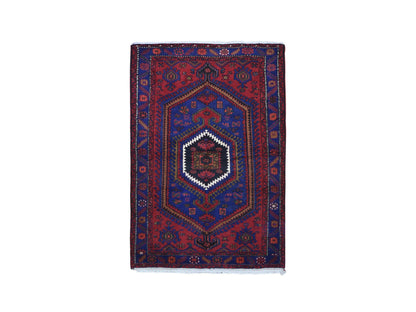 Red 4'6" x 6'8" Persian Hand knotted Wool Rug - Sku: O066672