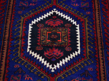 Red 4'6" x 6'8" Persian Hand knotted Wool Rug - Sku: O066672