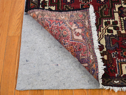 Red 2'8" x 9'3" Persian Hand knotted Wool Rug - Sku: O066677