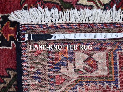 Red 2'8" x 9'3" Persian Hand knotted Wool Rug - Sku: O066677