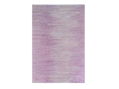 Pink 6'1" x 9'2" Modern / Contemporary Hand knotted Wool Rug - Sku: O066697
