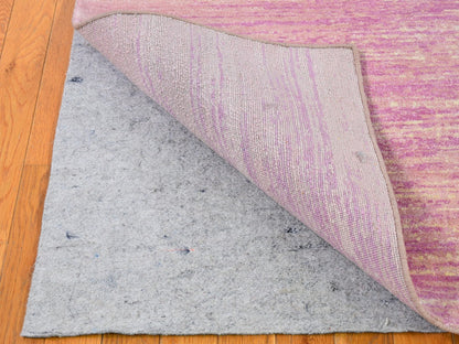 Pink 6'1" x 9'2" Modern / Contemporary Hand knotted Wool Rug - Sku: O066697