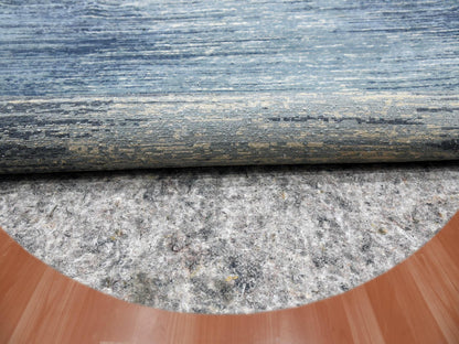 Modern / Contemporary hand-knotted wool rug in Blue, 12'2" x 12'2" — SKU O066699 (view 3)