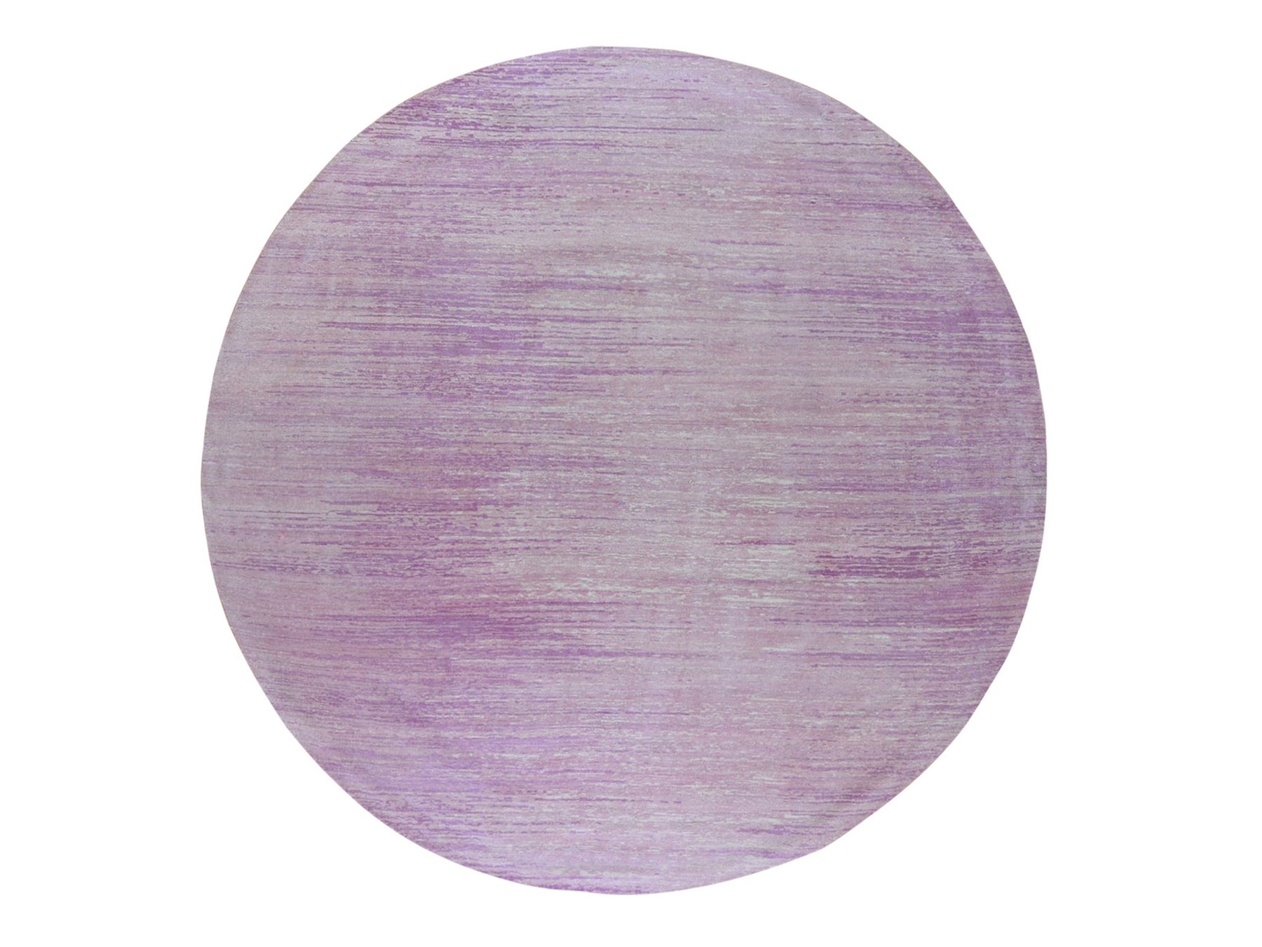 Modern / Contemporary hand-knotted wool rug in Pink, 9' x 9' — SKU O066702