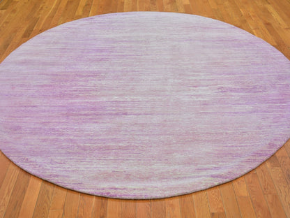 Pink 9'0" x 9'0" Modern / Contemporary Hand knotted Wool Rug - Sku: O066702