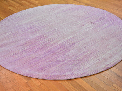 Pink 9'0" x 9'0" Modern / Contemporary Hand knotted Wool Rug - Sku: O066702