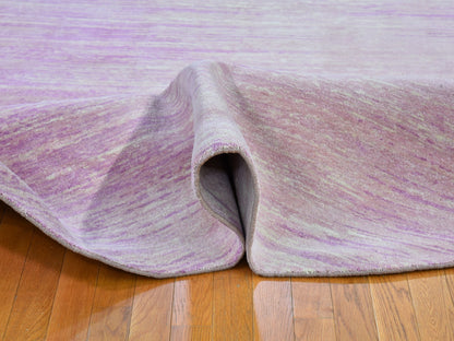 Pink 9'0" x 9'0" Modern / Contemporary Hand knotted Wool Rug - Sku: O066702