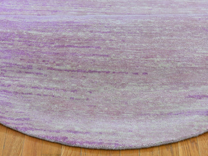 Pink 9'0" x 9'0" Modern / Contemporary Hand knotted Wool Rug - Sku: O066702