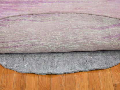 Pink 9'0" x 9'0" Modern / Contemporary Hand knotted Wool Rug - Sku: O066702