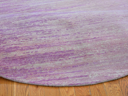 Pink 7'0" x 7'0" Modern / Contemporary Hand knotted Wool Rug - Sku: O066705