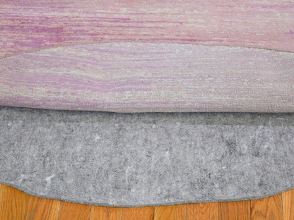 Pink 7'0" x 7'0" Modern / Contemporary Hand knotted Wool Rug - Sku: O066705
