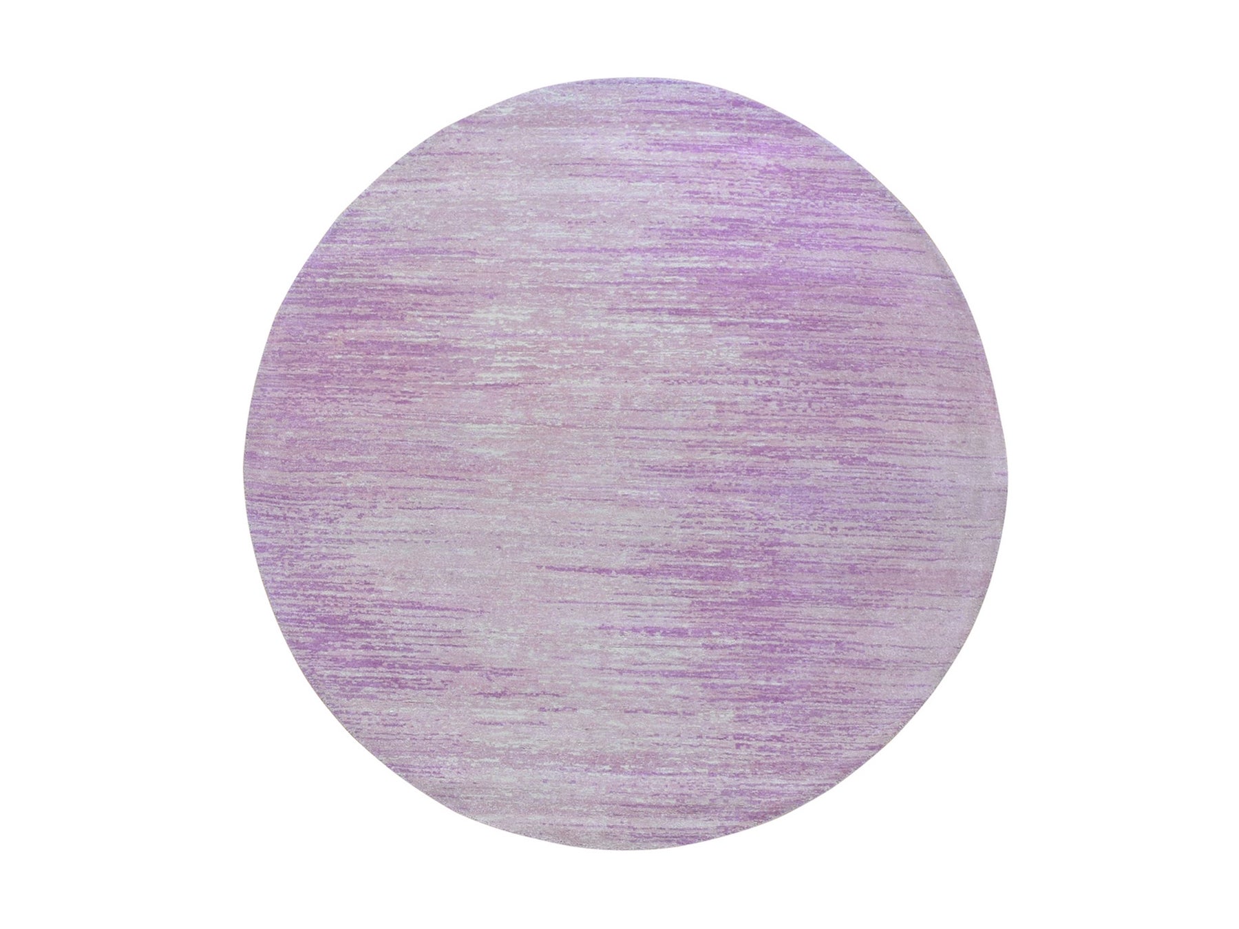 Modern / Contemporary hand-knotted wool rug in Pink, 6'2" x 6'2" — SKU O066706