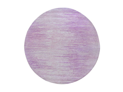 Pink 6'2" x 6'2" Modern / Contemporary Hand knotted Wool Rug - Sku: O066706