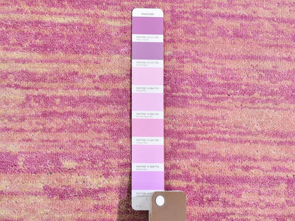 Pink 6'2" x 6'2" Modern / Contemporary Hand knotted Wool Rug - Sku: O066706