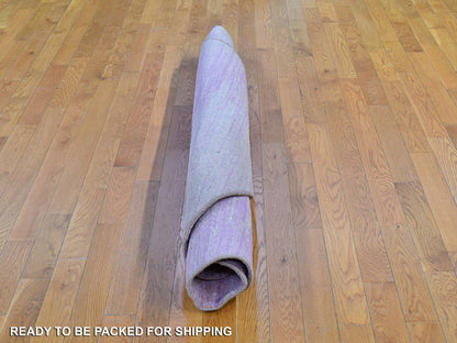 Pink 6'2" x 6'2" Modern / Contemporary Hand knotted Wool Rug - Sku: O066706