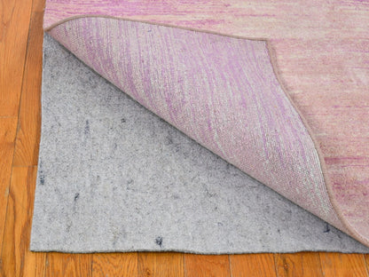 Pink 4'1" x 6'2" Modern / Contemporary Hand knotted Wool Rug - Sku: O066710