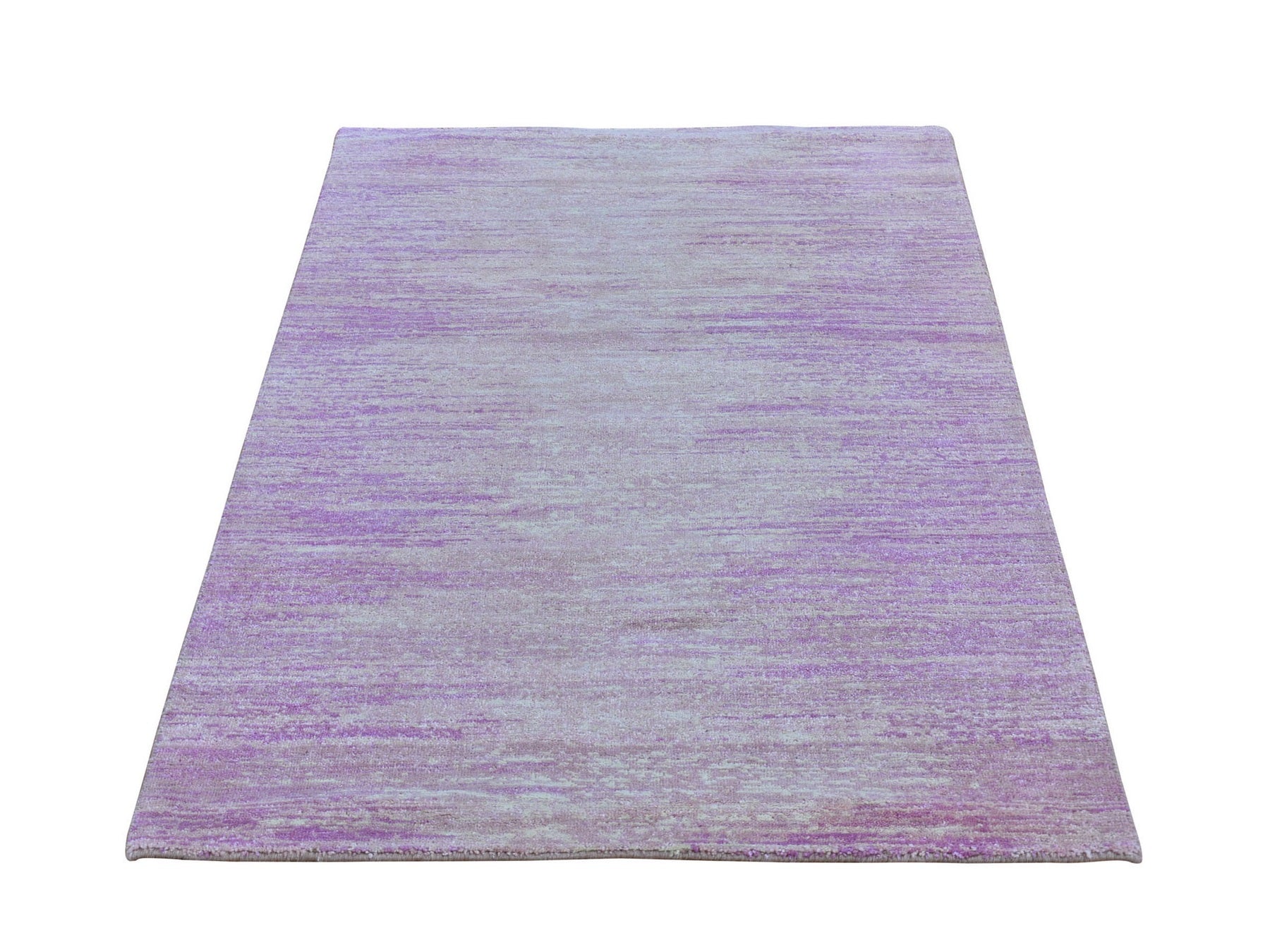 Modern / Contemporary hand-knotted wool rug in Pink, 3'1" x 5'4" — SKU O066752
