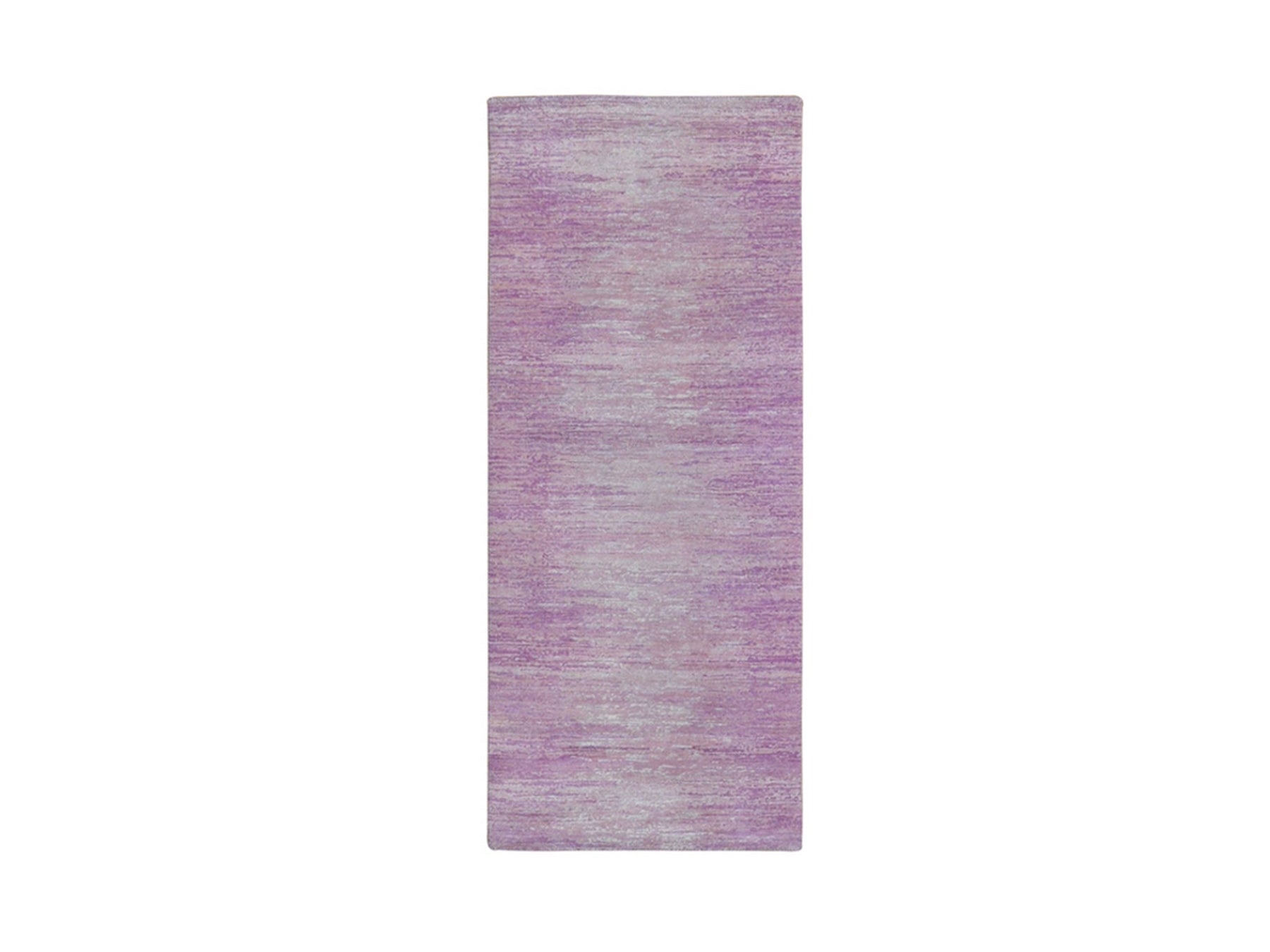 Pink 2'6" x 6'2" Modern / Contemporary Hand knotted Wool Rug - Sku: O066753