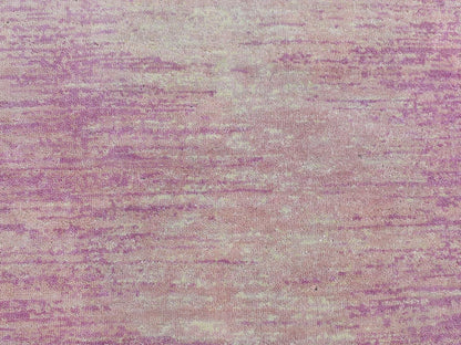 Pink 2'6" x 6'2" Modern / Contemporary Hand knotted Wool Rug - Sku: O066753