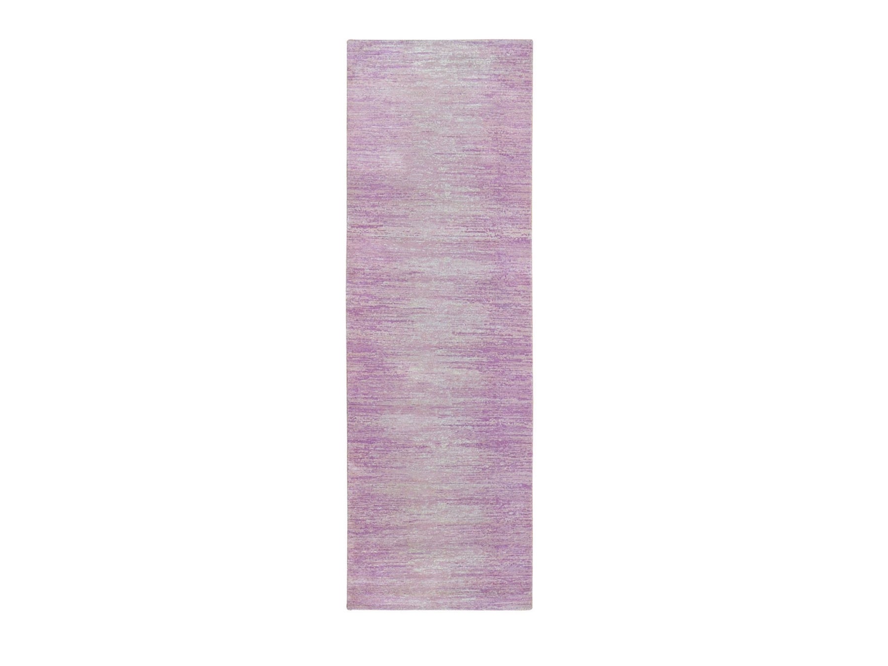 Modern / Contemporary hand-knotted wool runner in Pink, 2'7" x 8'5" — SKU O066760