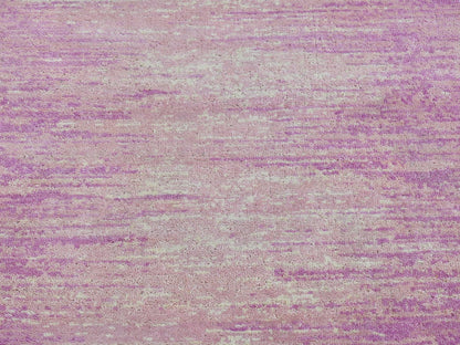 Pink 2'7" x 8'5" Modern / Contemporary Hand knotted Wool Rug - Sku: O066760
