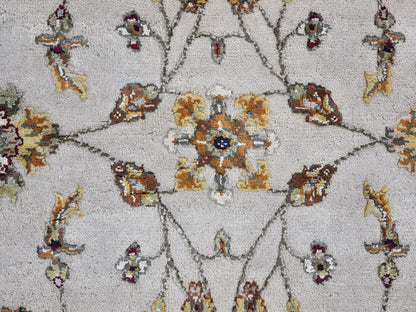 Ivory 4'0" x 6'0" Rajasthan Hand knotted Wool/Silk Rug - Sku: O066779