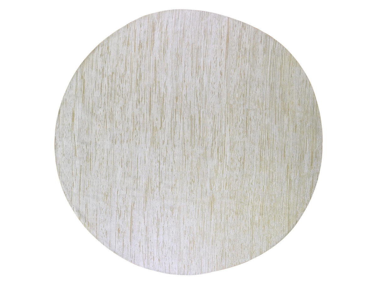 Modern / Contemporary hand-knotted wool/silk rug in Ivory, 12' x 12' — SKU O066798