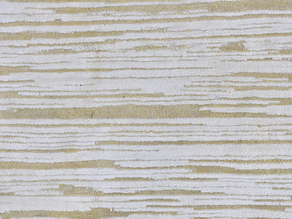 Ivory 12'0" x 12'0" Modern and Contemporary Hand knotted Wool/Silk Rug - Sku: O066798