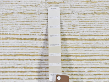 Ivory 4'2" x 12'0" Modern and Contemporary Hand knotted Wool/Silk Rug - Sku: O066803