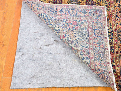 Ivory 2'8" x 11'6" Antique Hand knotted Wool Rug - Sku: O066840