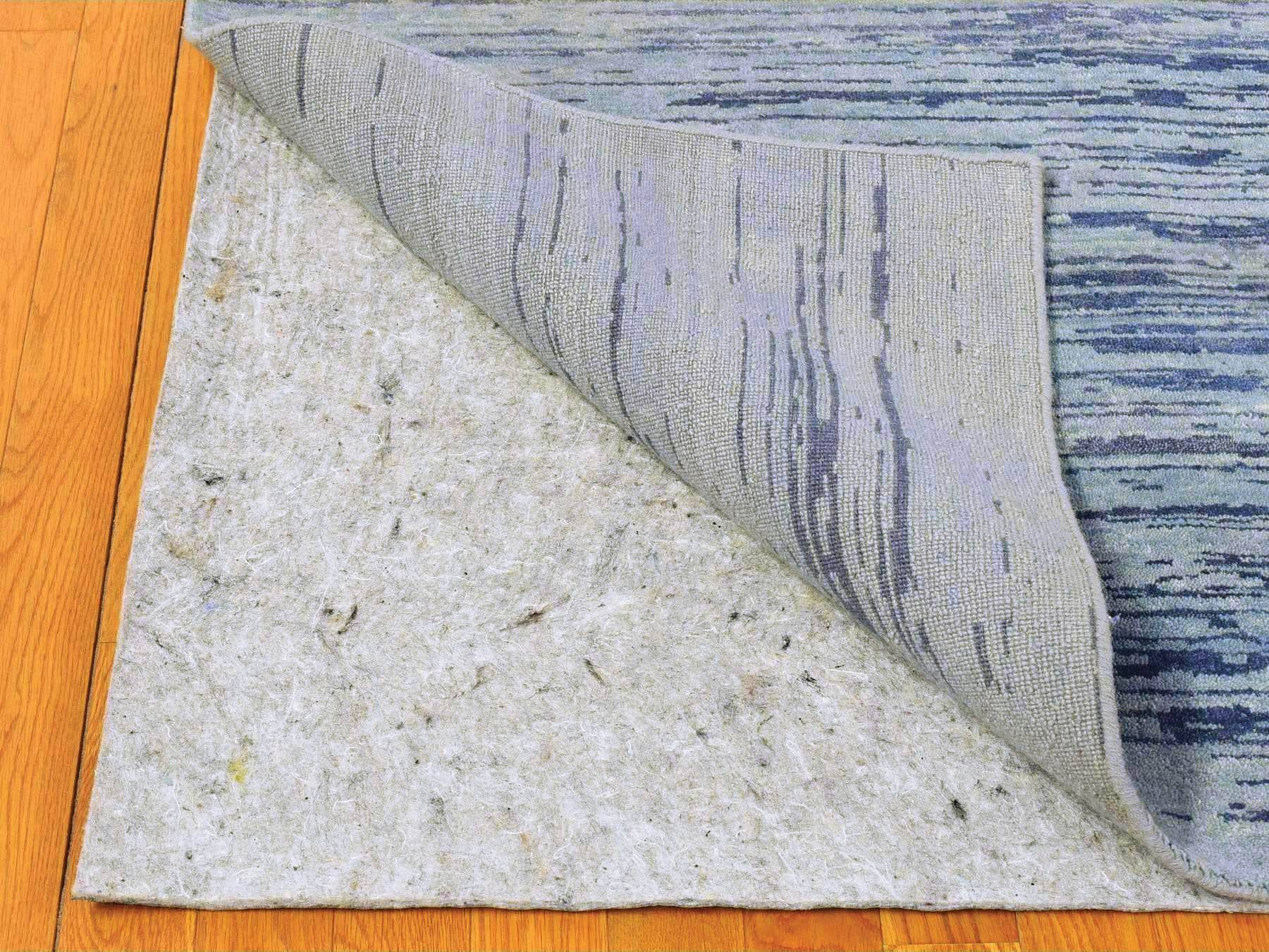 Modern / Contemporary hand-knotted wool rug in Blue, 14'1" x 18' — SKU O066847 (view 8)