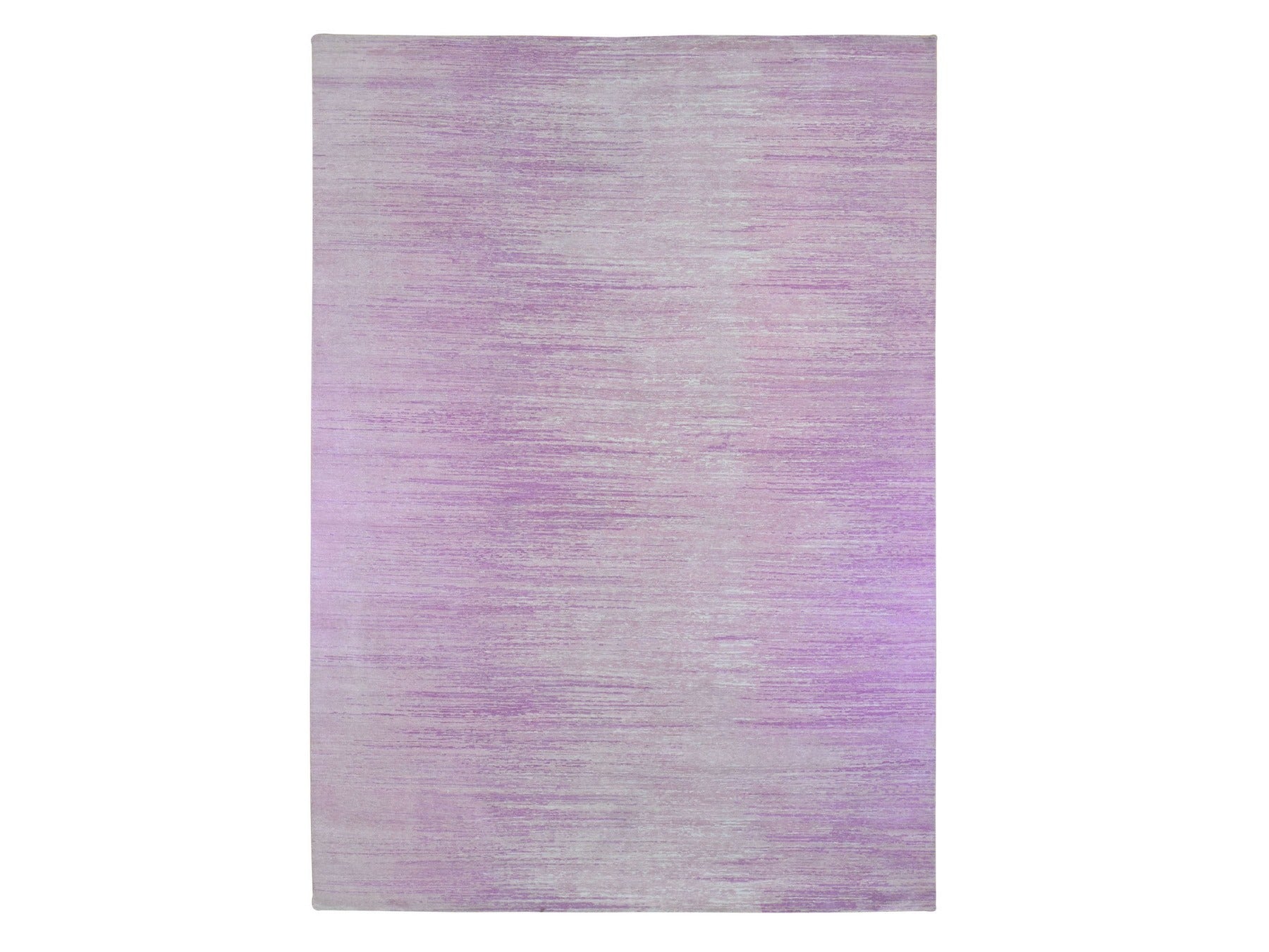 Modern / Contemporary hand-knotted wool rug in Pink, 10' x 14'2" — SKU O066848