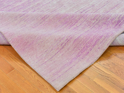 Pink 10'0" x 14'2" Modern / Contemporary Hand knotted Wool Rug - Sku: O066848