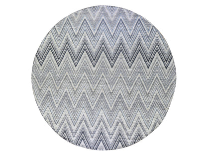 Ivory 11'9" x 11'9" Modern and Contemporary Hand knotted Wool/Silk Rug - Sku: O066853
