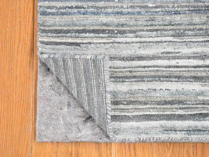 Ivory 2'0" x 3'0" Modern and Contemporary Hand knotted Wool/Silk Rug - Sku: O066966