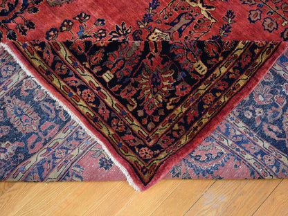 Red 12'4" x 19'3" Antique Hand knotted Wool Rug - Sku: O066991