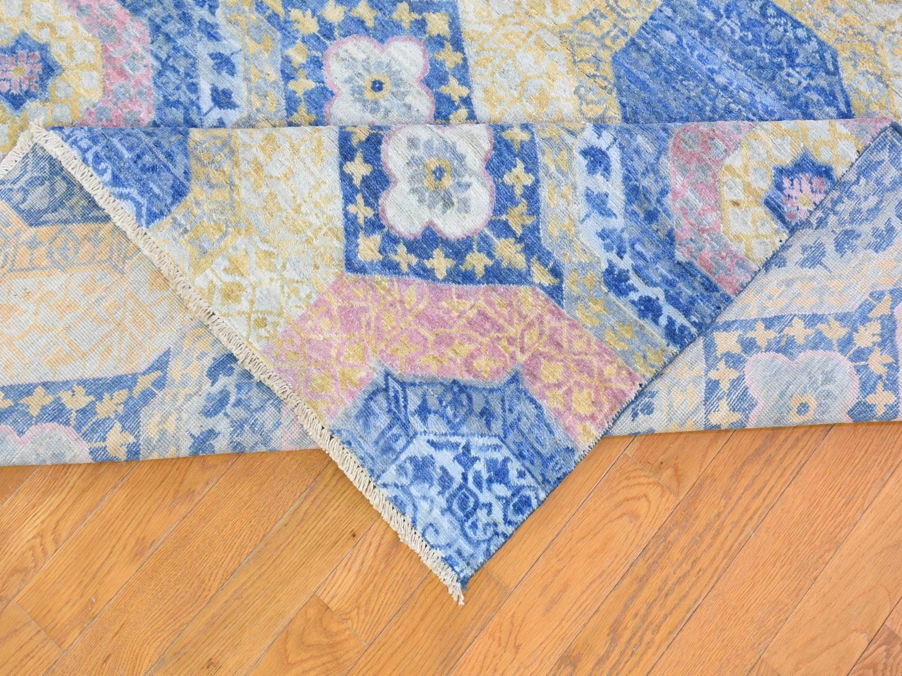 Mamluk Mamluk hand-knotted wool rug in Blue, 9' x 11'8" — SKU O066997 (view 6)