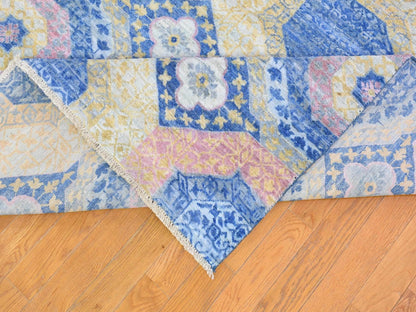 Mamluk Mamluk hand-knotted wool rug in Blue, 9' x 11'8" — SKU O066997 (view 6)