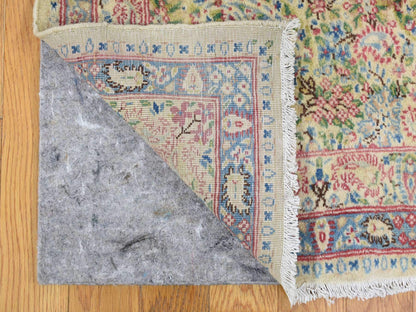 Ivory 10'0" x 13'0" Antique Hand knotted Wool Rug - Sku: O066998